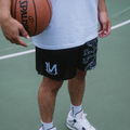 Black Paisley Shorts